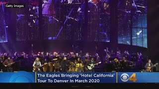 You can watch the eagles perform a “hotel california” set -- with
an orchestra and choir here in denver march 2020. geoff petrulis
reports.