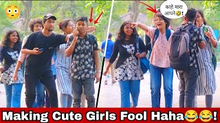 Hit and Run Prank On Cute Girls😂😜 | Shocking Reaction😳 | Mithun Chaudhary