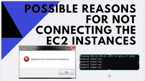 Network Error while Connecting the EC2 Instances