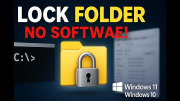 Mappen vergrendelen in Windows 10/11 - Wachtwoordbeveiliging zonder software (CMD + GUI)