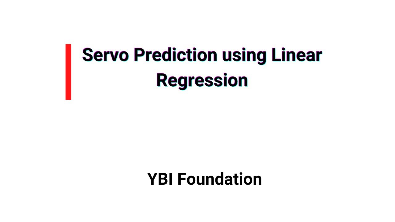 Servo Prediction using Linear Regression | Python | Project | Real ...