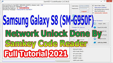 Samsung Galaxy S8 ( SM - G950F ) Network Unlock By Samkey Code Reader 2021
