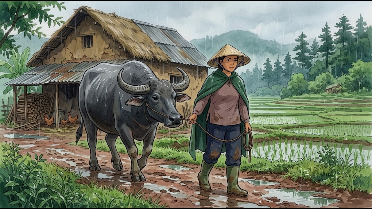 A Ghibli-Style Day of a Woman Who Never Stops Working 🌾 | Life in the Mountain Village