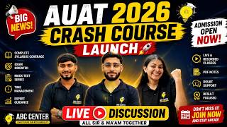 AUAT 2026 Crash Course Launch🚀 | Aliah University Entrance 2026 Full Preparation Batch by ABC Center