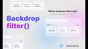 Tailwind Css Tutorial |  Gradient  - Backdrop | Dev Promote