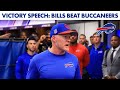 Sean McDermott Celebrates Buffalo Bills Win vs. Bucs 🏈