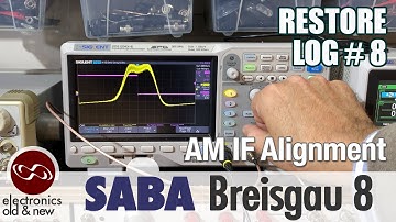 SABA Breisgau 8 pt. 8. AM IF Alignment attempt. Is this right?