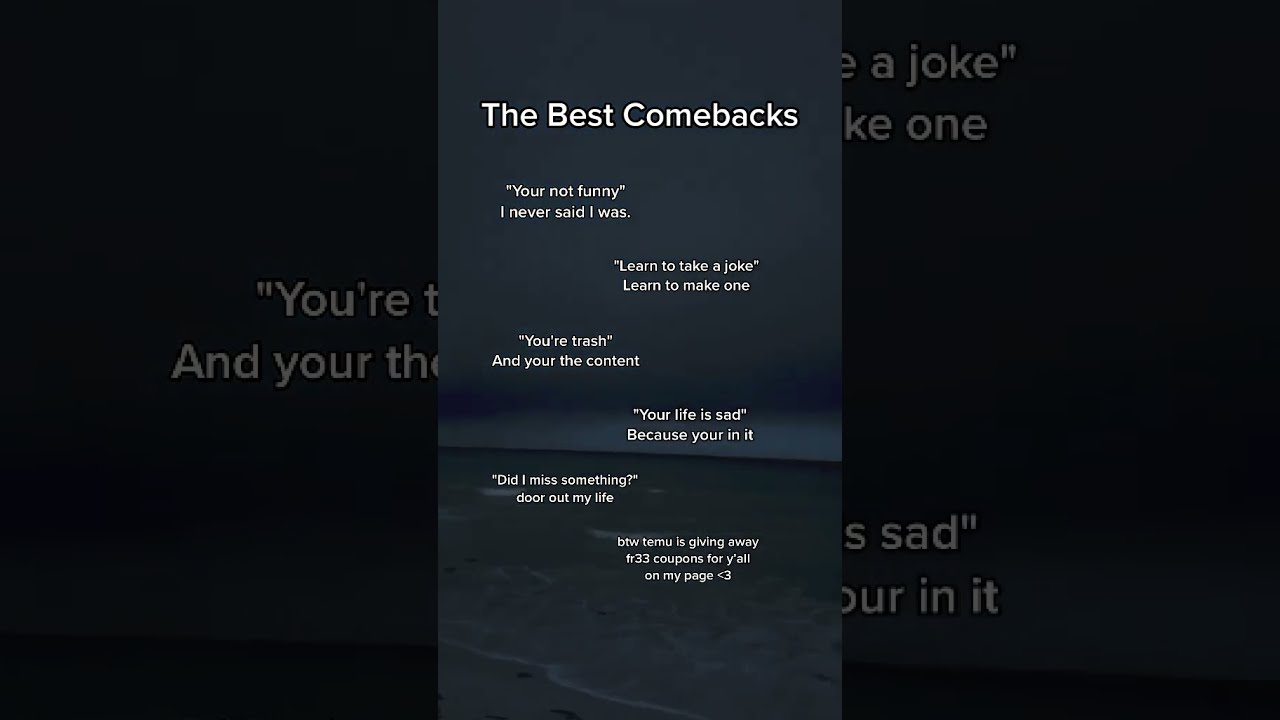 The Best Comebacks