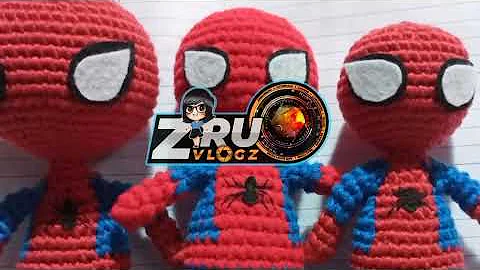 Learn how to crochet a cute Amigurumi Spiderman!
