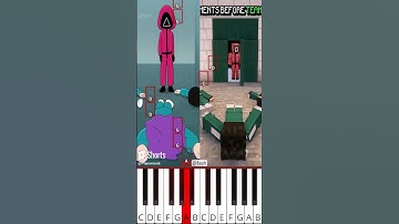 Squid Games Teamwork My Version vs Original | Squid Game (@fash) - Octave Piano Tutorial
