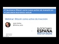 Bitcoin como inversión con Javier Molina - Webinar Blockchain España