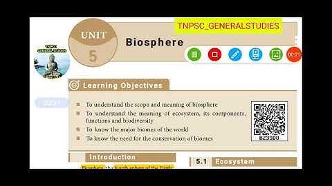 9th Geography -  Unit 5  Biosphere  #tnpsc #geo