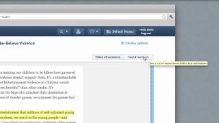 Reading and Saving in the new Questia School