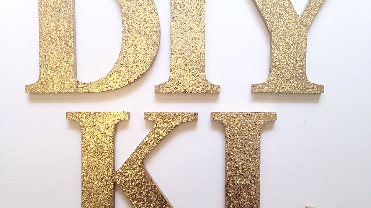 Make Chic Glitter Logo Letters - DIY Home - Guidecentral