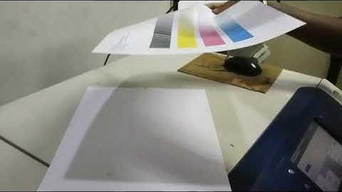 Xerox calibration steps. Versant 2100