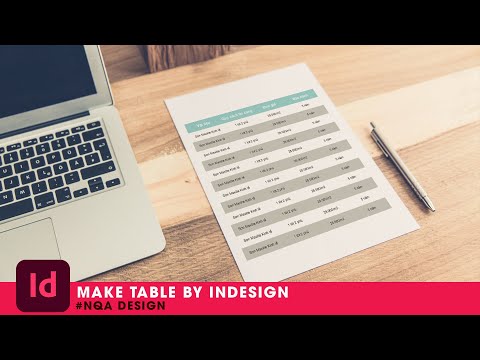 Video: Làm cách nào để chèn một kiểu bảng trong InDesign?