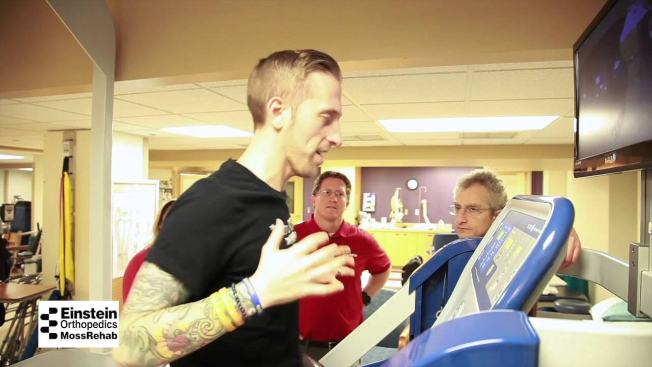 Spike Eskin on the Anti-Gravity Treadmill at MossRehab