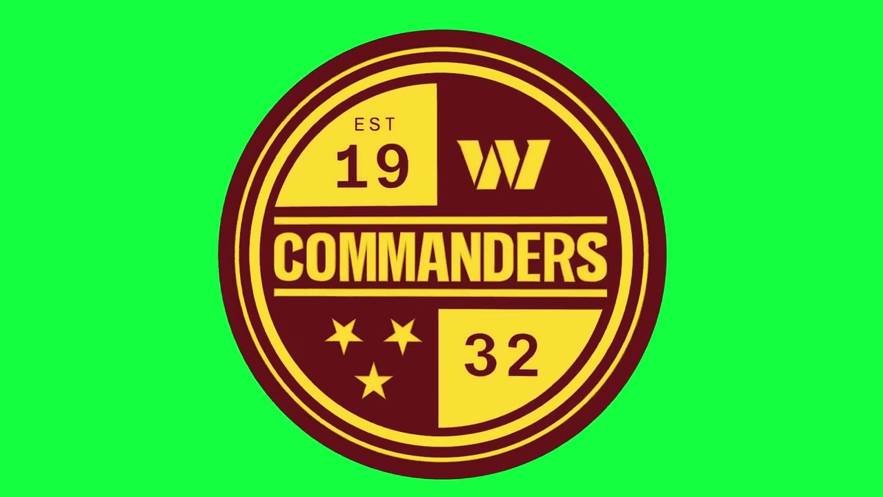 Washington Commanders Green Screen Seal Loop Chroma Animation - YouTube