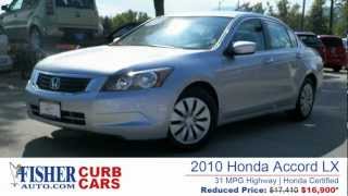 2010 Honda Accord LX - 31 MPG HWY - Certified - Fisher Auto (Stock #P6613) 2010 Honda Accord LX - 31 MPG HWY - Certified - Fisher Auto (Stock #P6613)