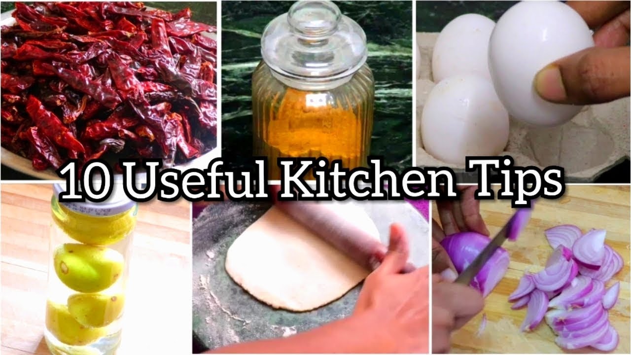 10 பயனுள்ள சமையலறை குறிப்புகள் / 10 Useful Kitchen Tips & Tricks in தமிழ்