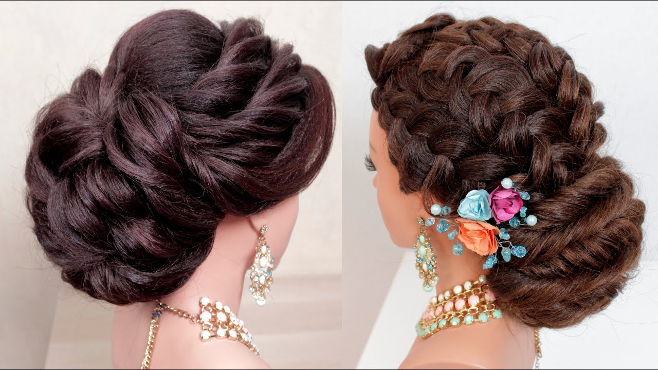 2 New Bridal Hairstyles For Long Hair || Wedding Prom Updo