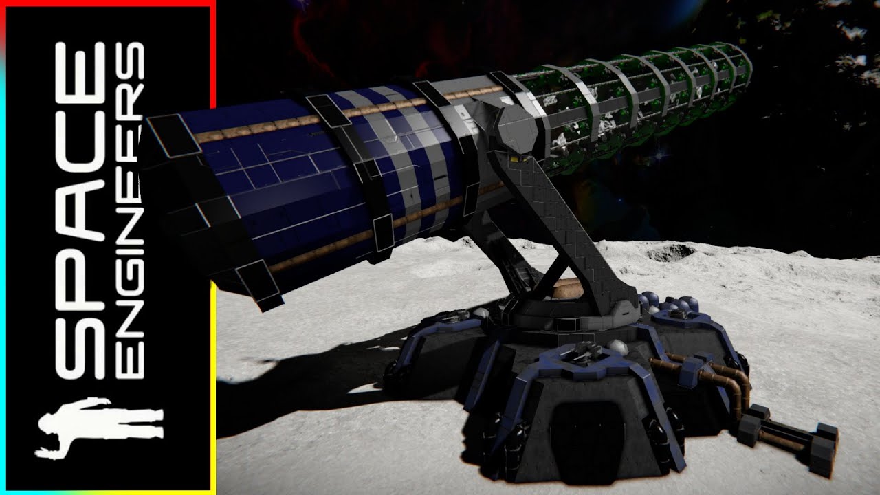 The Damascus Mass Driver Cannon! - Space Engineers 