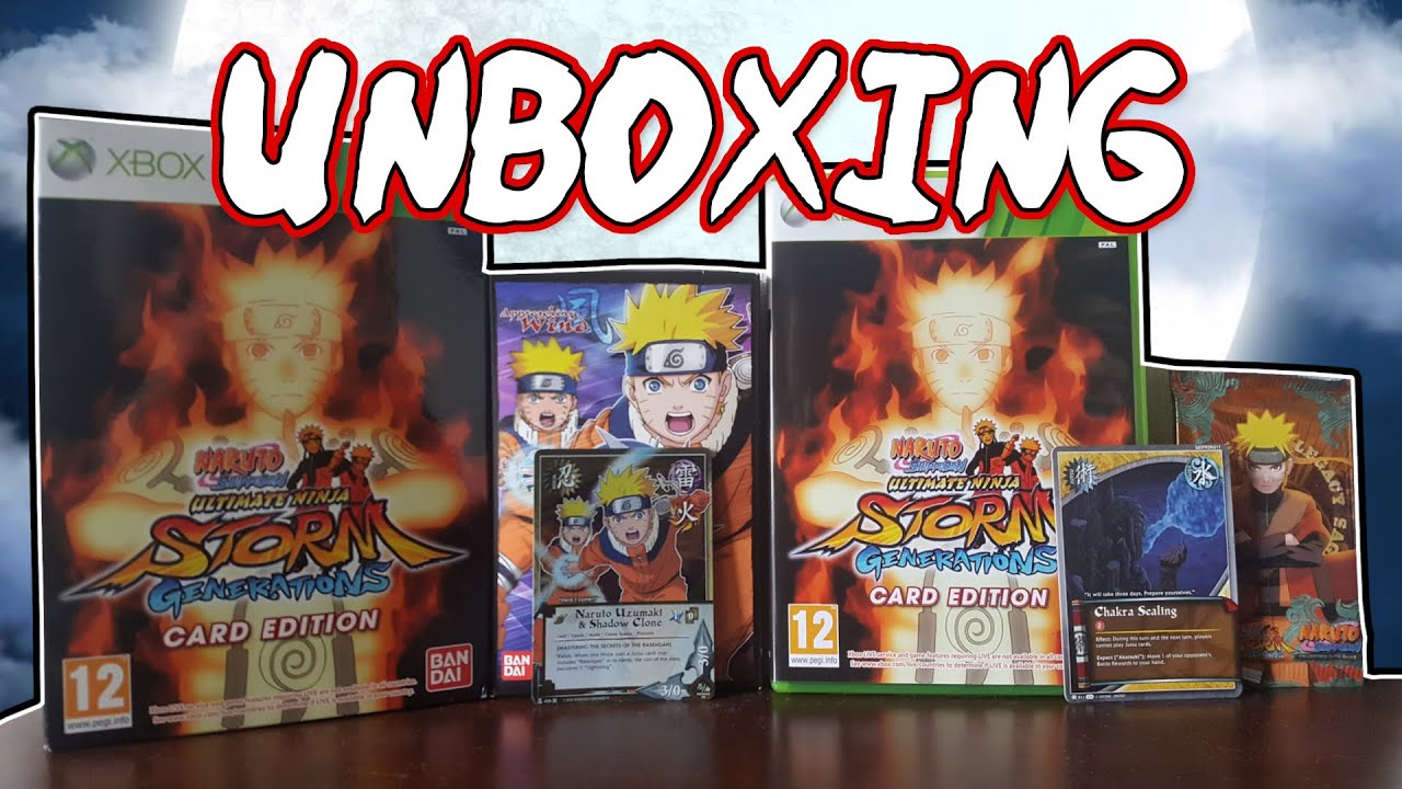 Naruto Shippuden Ultimate Ninja Storm Generations - Card Edition (XBOX 360)  Unboxing - YouTube