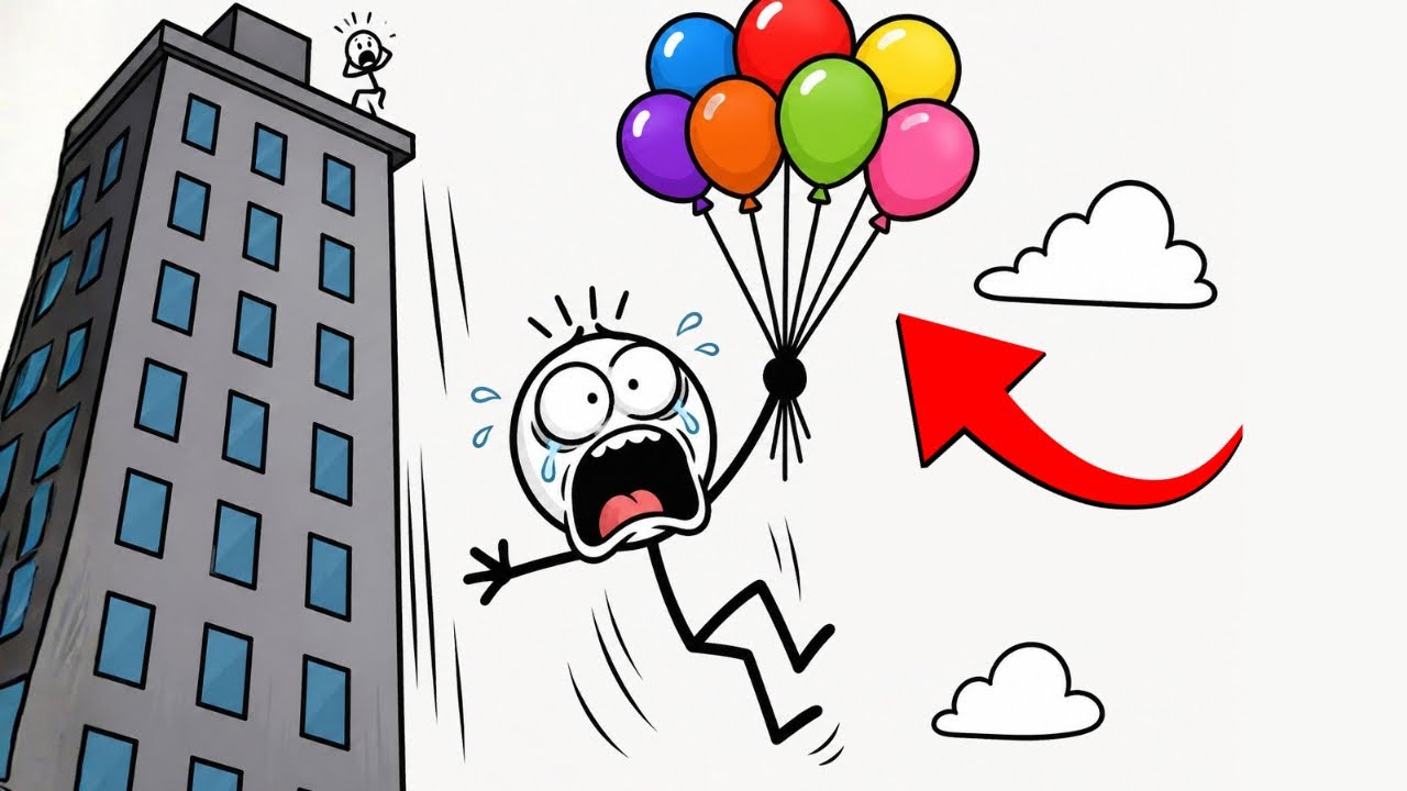 Would balloons save you from a fall?  