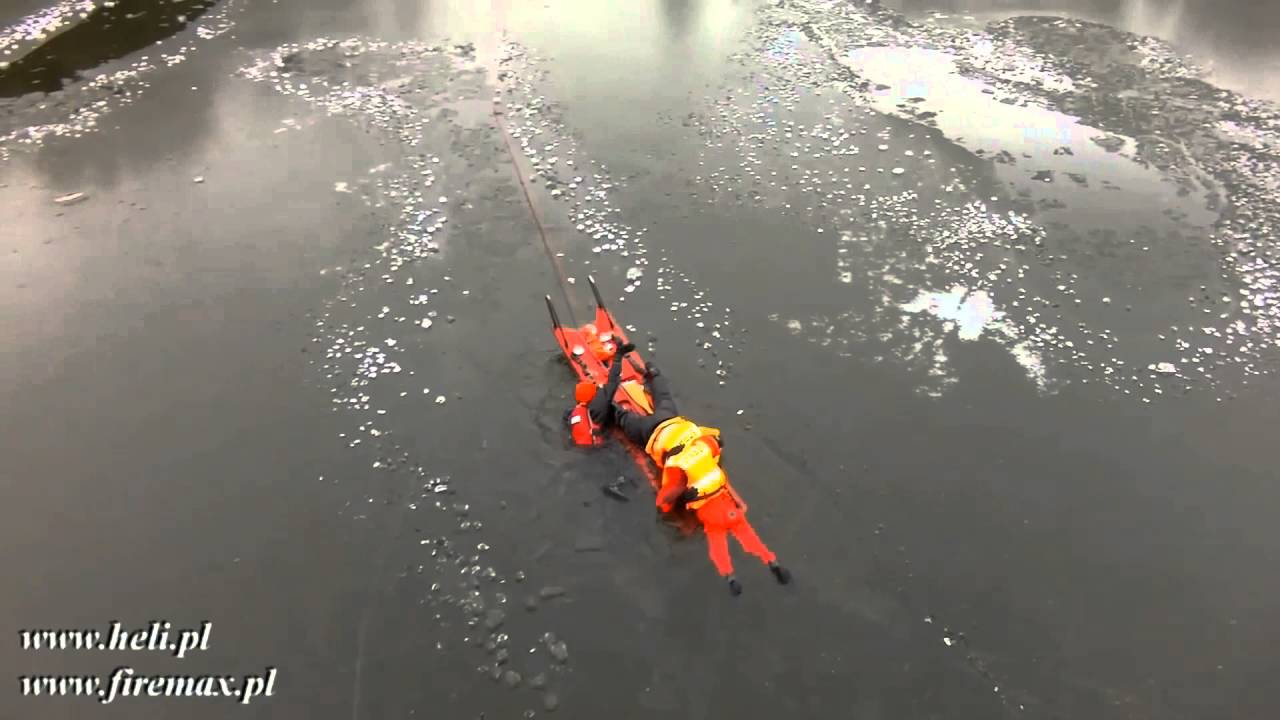 04 Warsztaty z ratownictwa wodno lodowego Olsztyn 2014 Deska lodowa cz 1