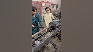 Simple Compression Spring Making on Lathe Machine | Iron Wire Spring #shorts