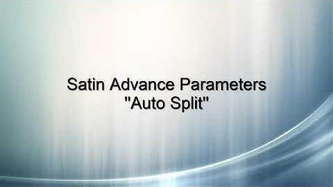 How To Use Auto Split In Stitchmax. (0211)