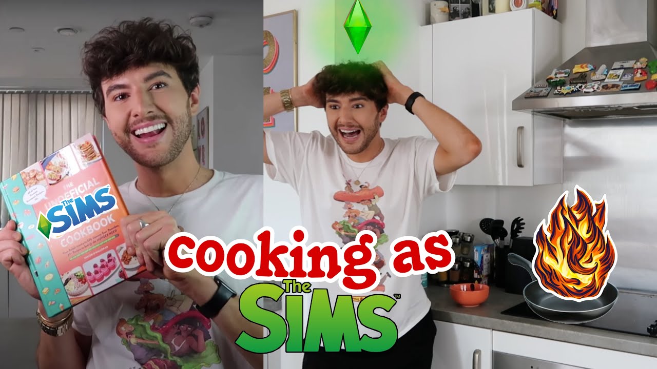 Cooking Recipes From THE SIMS Cookbook (beginners edition haha) || I'M BACK! & this is messy hehe ad