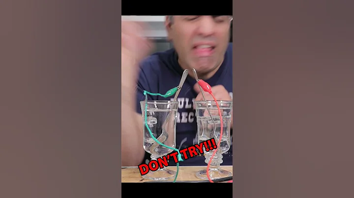 Powering Devices Through Water #electricity #conductivity #funny
