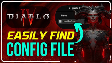 DIABLO IV CONFIG FILE LOCATION on PC || LOCATE Diablo 4 CONFIG FILE
