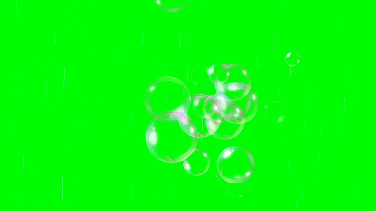 Green screen party bubbles YouTube
