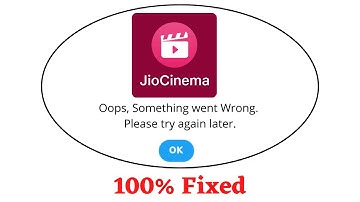 Fix Jio Cinema Oops Something Went Wrong Error. Please Try Again Later Problem Error Solved