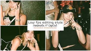 Low fps editing style — funimate // CapCut [basic transitions]