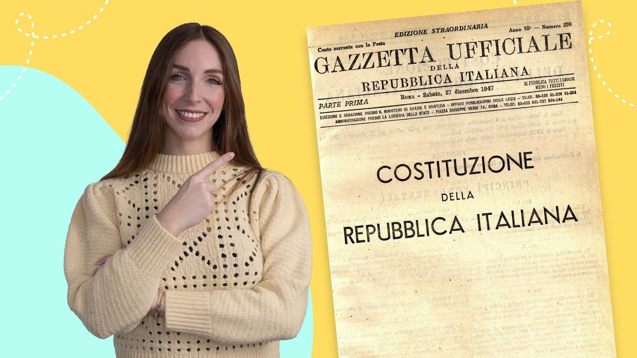 La Costituzione italiana: spiegazione - YouTube