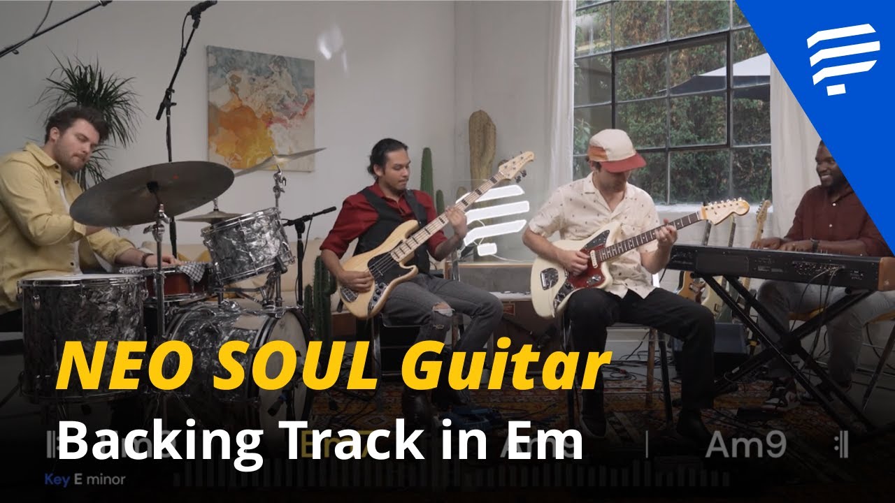 Neo Soul Guitar Jam Track key of Em