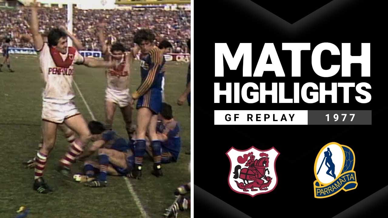 Dragons v Eels Grand Final Replay, 1977 Classic Match Highlights