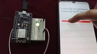 (Demo) ESP8266 NodeMCU PWM Slider Web Server   Control LED Brightness