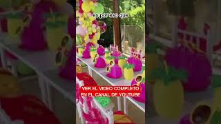 🏄Como hacer decoraciones de cumpleaños en piscinas y toboganes🏄