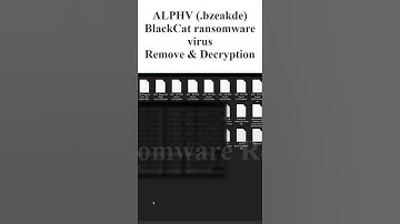 || SOLVED || ALPHV (.bzeakde) BlackCat ransomware virus remove & Decryption  #ransomware_solution