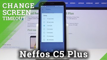 How to Set Up Sleep Time in Neffos C5 Plus - Change Screen Timeout