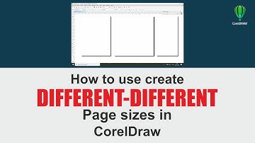 How to set different page sizes to same document in CorelDraw | CorelDraw Tutorial | #coreldraw