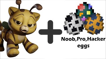 Cat-Bee + noob  pro hacker Eggs = ??? Animations #38 || Poppy Playtime Animation || +-=