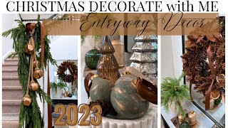 *NEW* CHRISTMAS DECORATE WITH ME | ENTRYWAY STYLING | BUDGET FRIENDLY HOLIDAY DECOR IDEAS