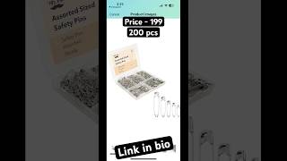 Mr Pen Safety Pins, Safety Pins Assorted, 200 Pack, 4 Sizes Small Safety Pins, Big Safety Pins,