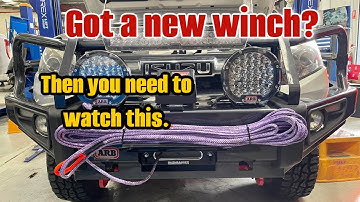 How to tension a new winch rope. What you need to know before you use your new winch.