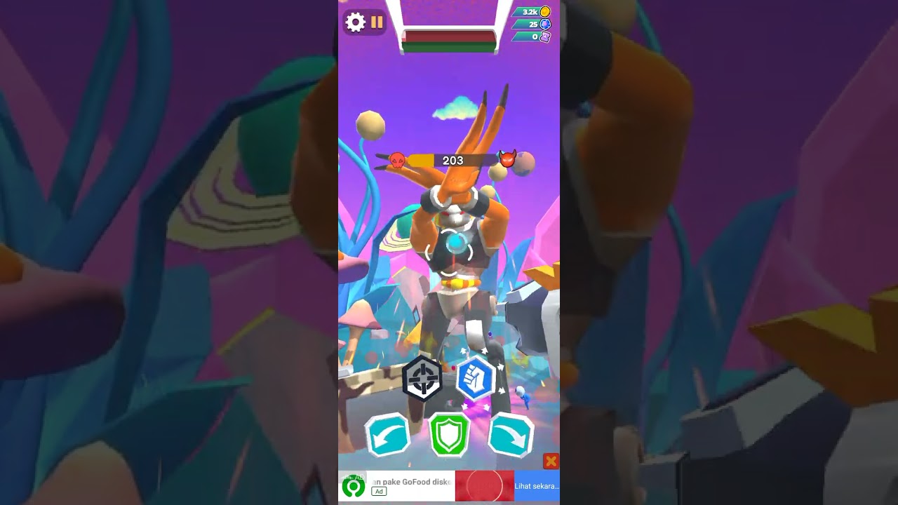 Aku melawan monster aneh😱